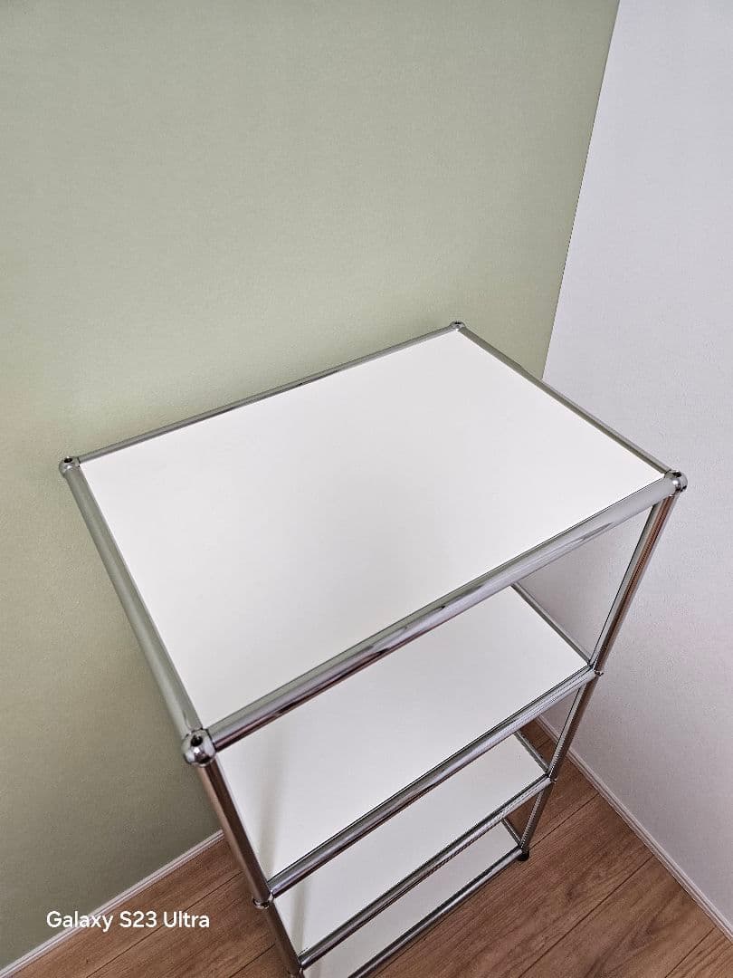 USMハラー 三段オープンキャビネット リビング・キッチン等 ピュアホワイト