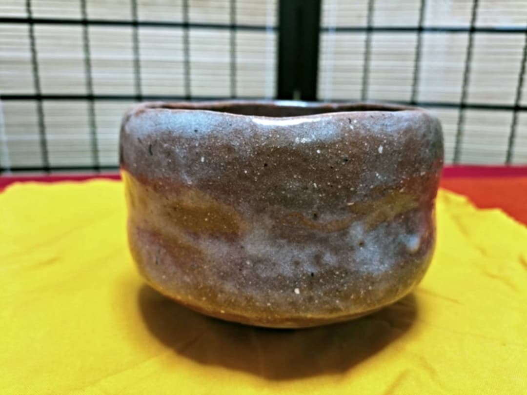 赤楽茶碗 共布 共箱付き 茶道具 ❤️