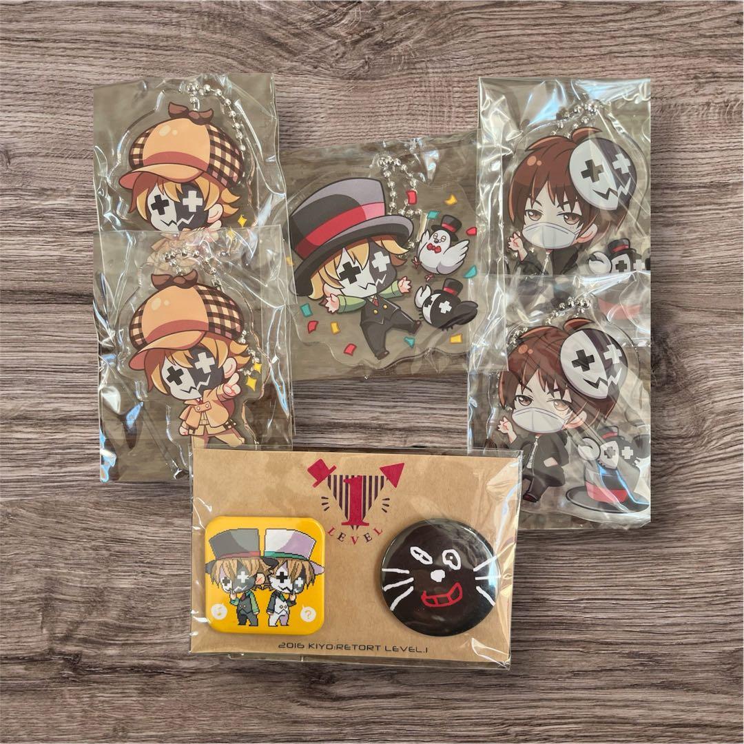 LEVEL展 クロネコ +目 限定 グッズセット 缶バッジ アクキー まとめ売り