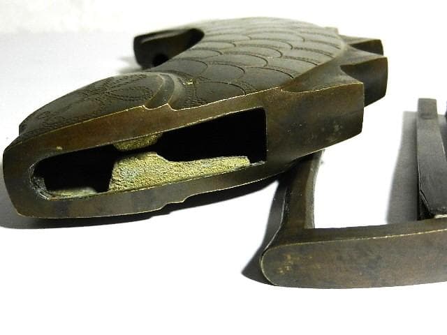 李朝（李氏朝鮮）のアンティーク魚型錠前