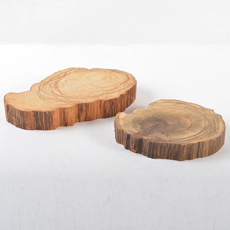 煎茶道具　天然木　飾台　香炉台　2点　まとめて　V　5481