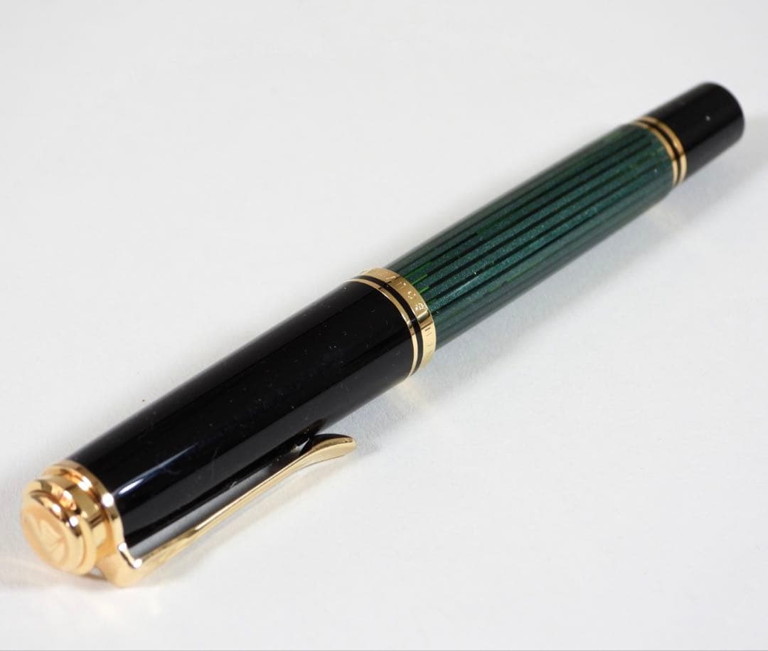 Pelican K14 万年筆 スーべレーン 緑縞 F 14C-585