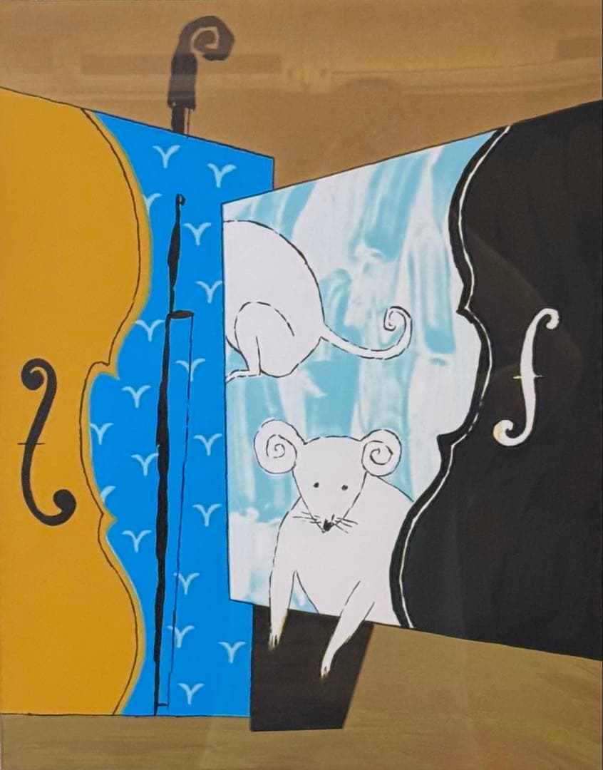 池田満寿夫 【鼠】　リトグラフ　直筆サイン　エディッション44/150