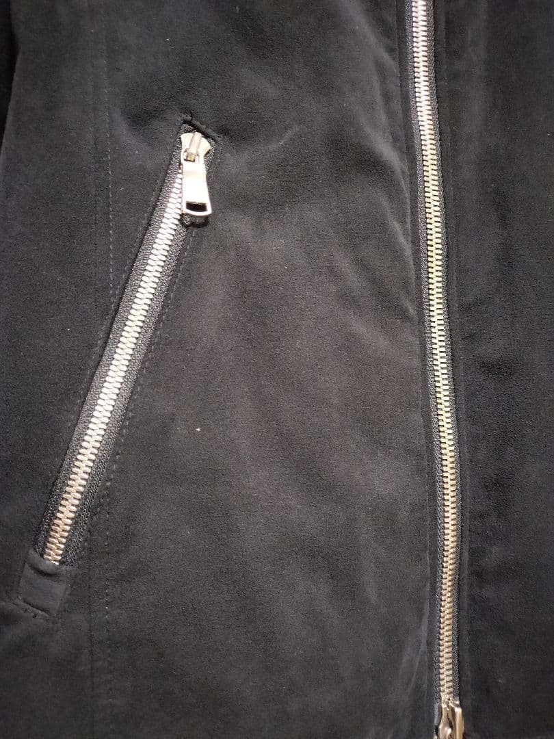 wjk スエードライダースブルゾン