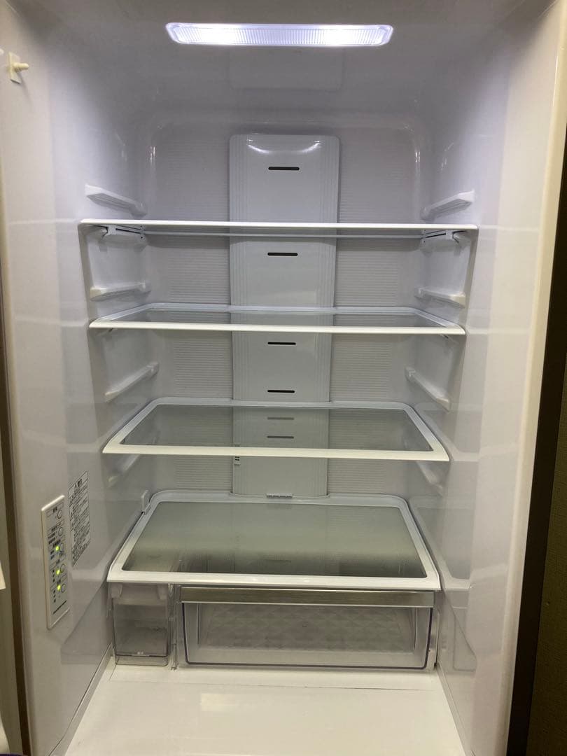 日立 冷蔵庫 幅60cm 375Lシャンパン R-V38RVL N 3ドア左開き