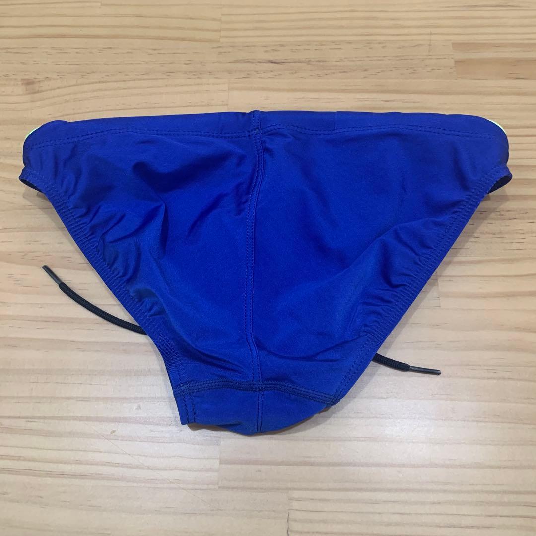 ASICS 競泳水着 青 蛍光黄色