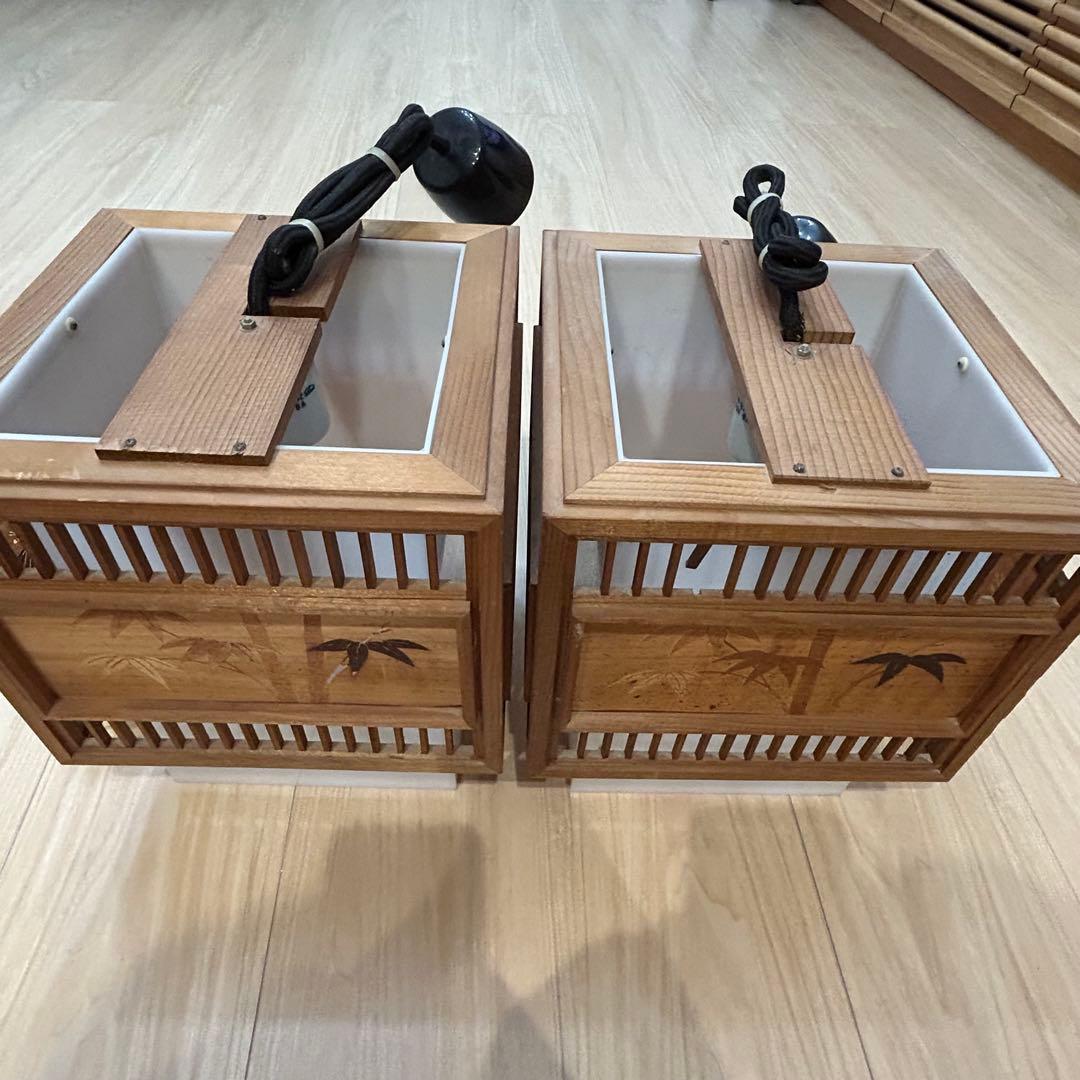 和風ペンダントライト　蛍光灯　レトロ　昭和