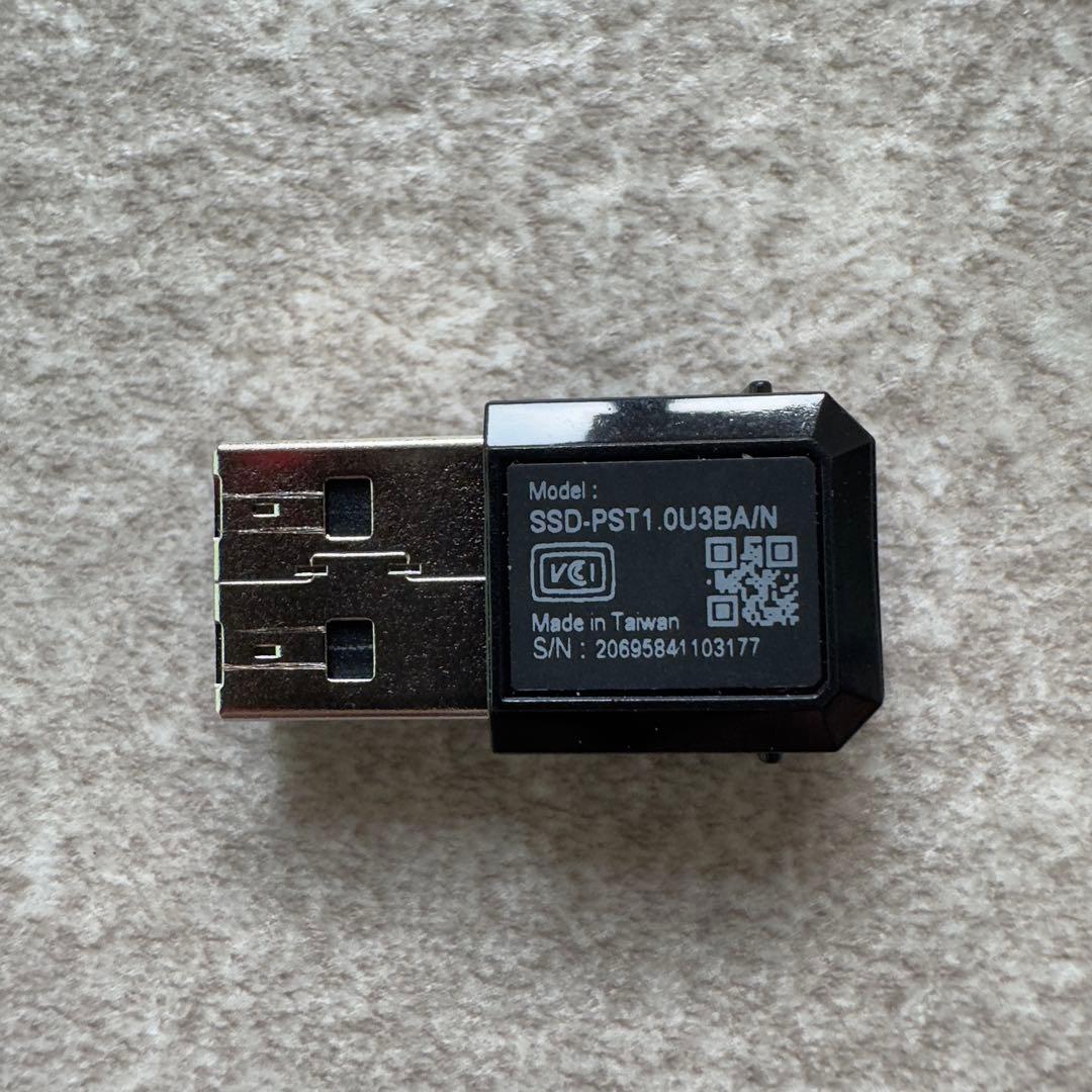 1TB 小型 SSD BUFFALO SSD-PST1.0U3BA/N