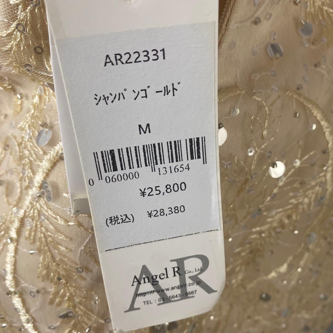 エンジェルR ナイトドレス Mサイズ シャンパンゴールド/タグ付き