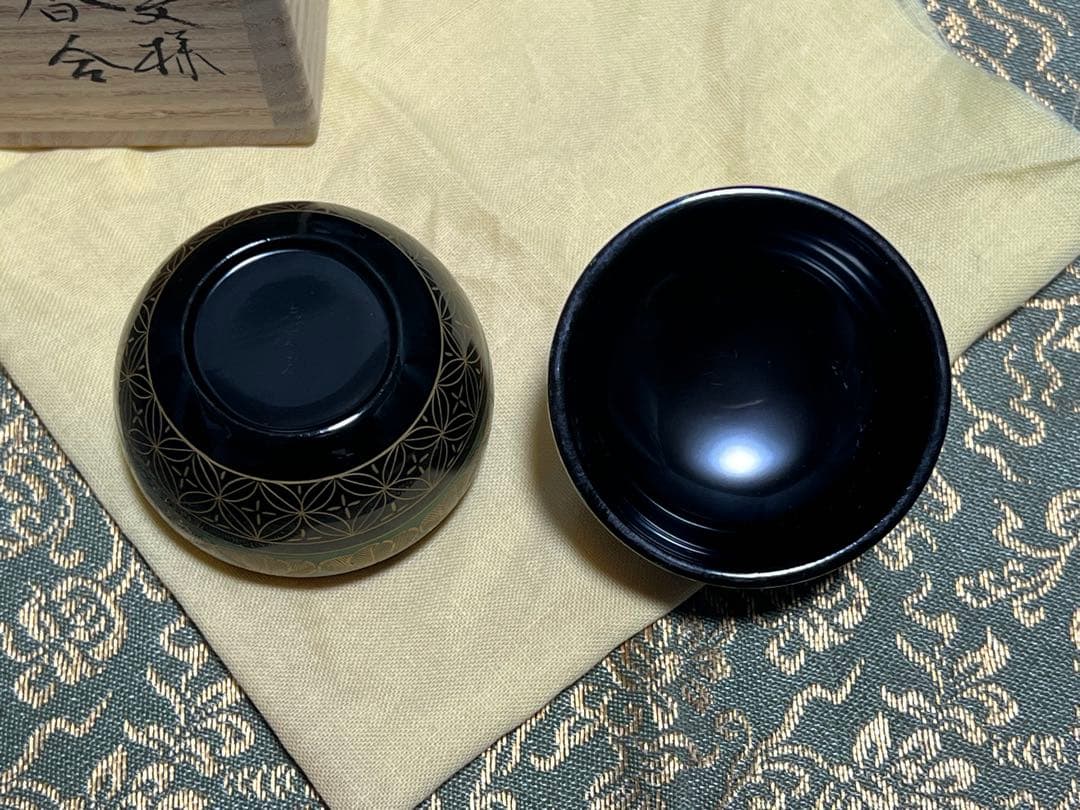 最上位作 極細密沈金独楽文様宝珠 前志芸男 装飾品