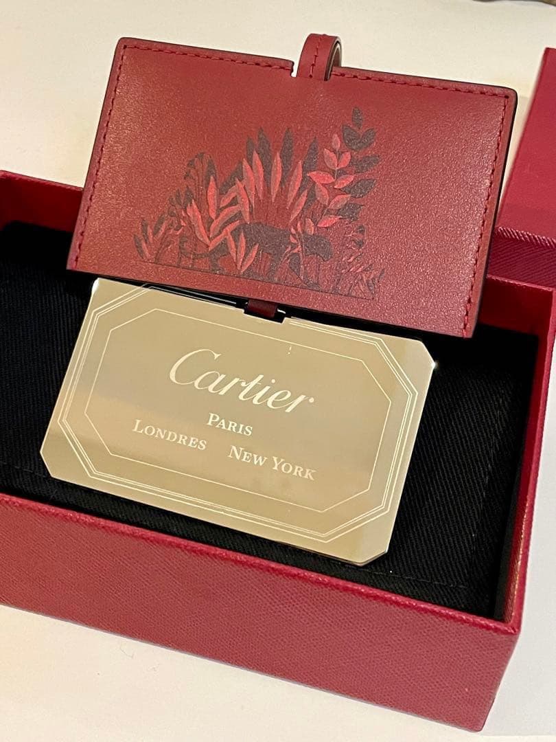 新品！ Cartie カルティエ ハンドミラー 鏡 ミラー 手鏡 ケース付き