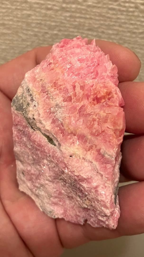 高品質‼️結晶パキパキ‼️　北海道稲倉石鉱山産　ロードクロサイト原石