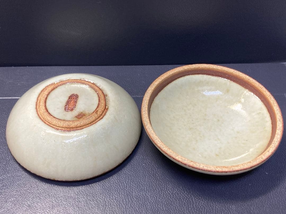 香合　赤膚山元窯　焼き物