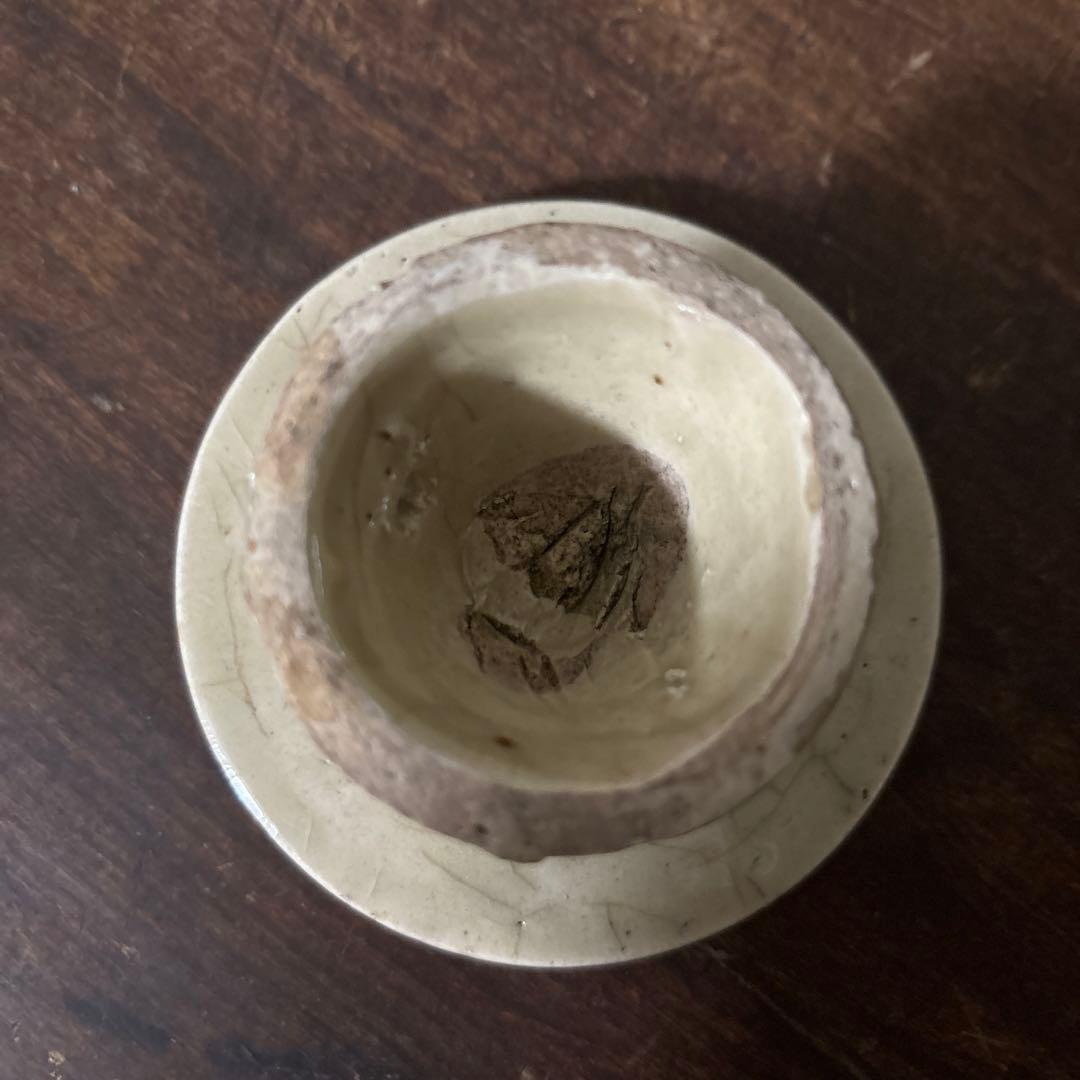 李朝餅型　④ 菓子型　白磁　堅手　韓国アンティーク　古道具　古民芸　古陶磁