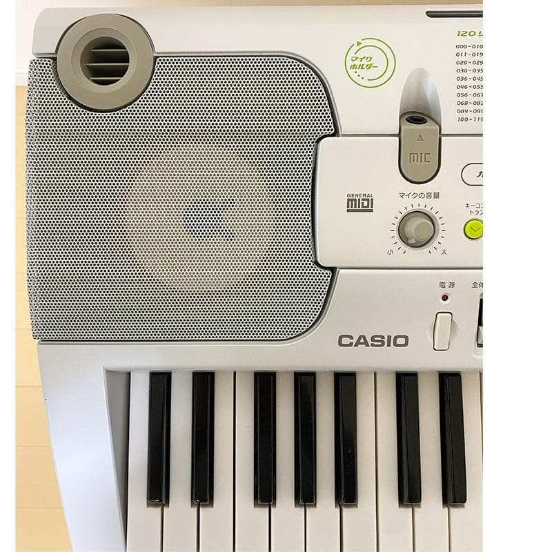 【美品】CASIO 光ナビゲーション キーボード LK-202TV スタンド付き