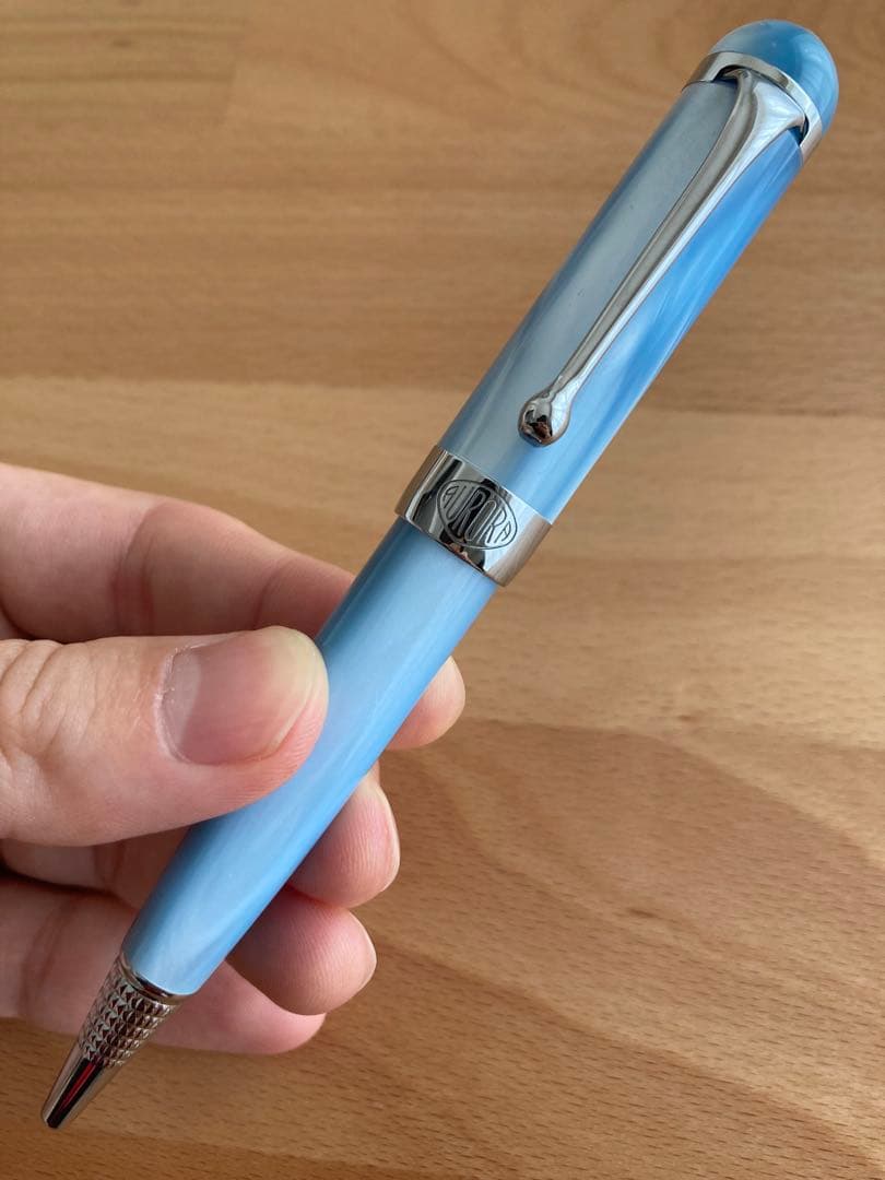 AURORA ライトブルーボールペン 専用ケース付き