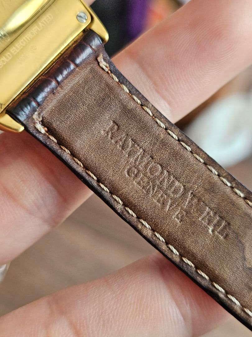 稼働品[美品]【RAYMOND WEIL】メンズ ゴールドカラ