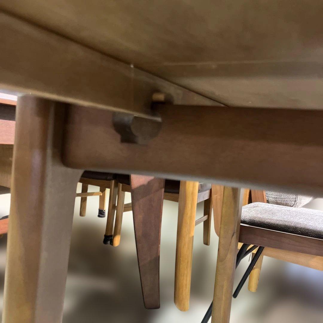 【unico】◇TRITOシリーズ◆ダイニングセット◇拡張天板◆