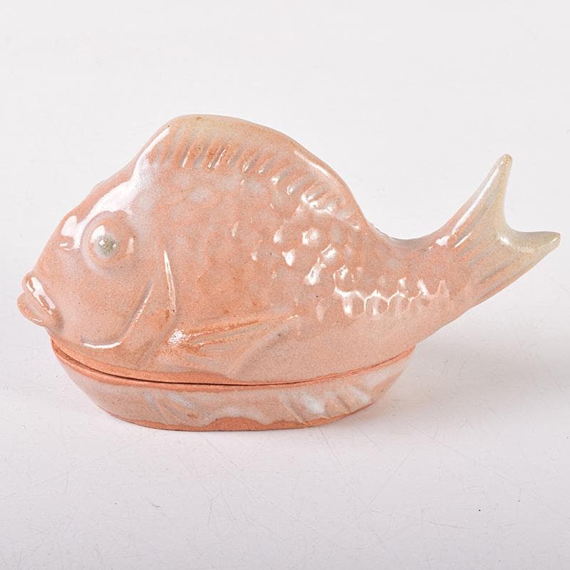 茶道具　鯛　香合　在銘　共箱　V　7480