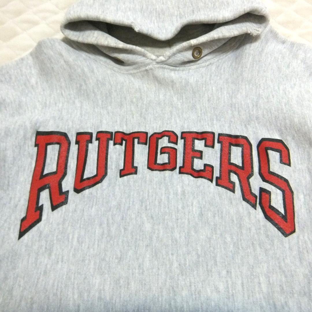 80sチャンピオントリコタグ小フードUSA製リバースウィーブパーカー