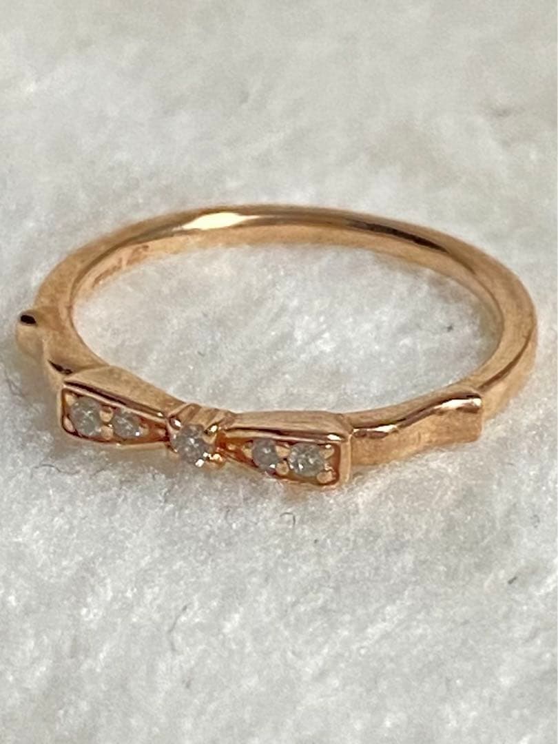 canal4°Ck10ピンクゴールドリング3号