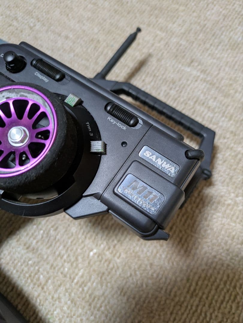サンワ　M11 Prestige パープルVer 送受信機プロポバッグ付き中古品