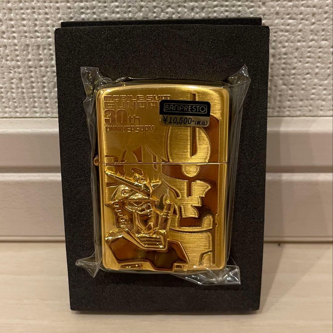 ガンダム ZIPPO 30周年 シャア ザク ゴールド