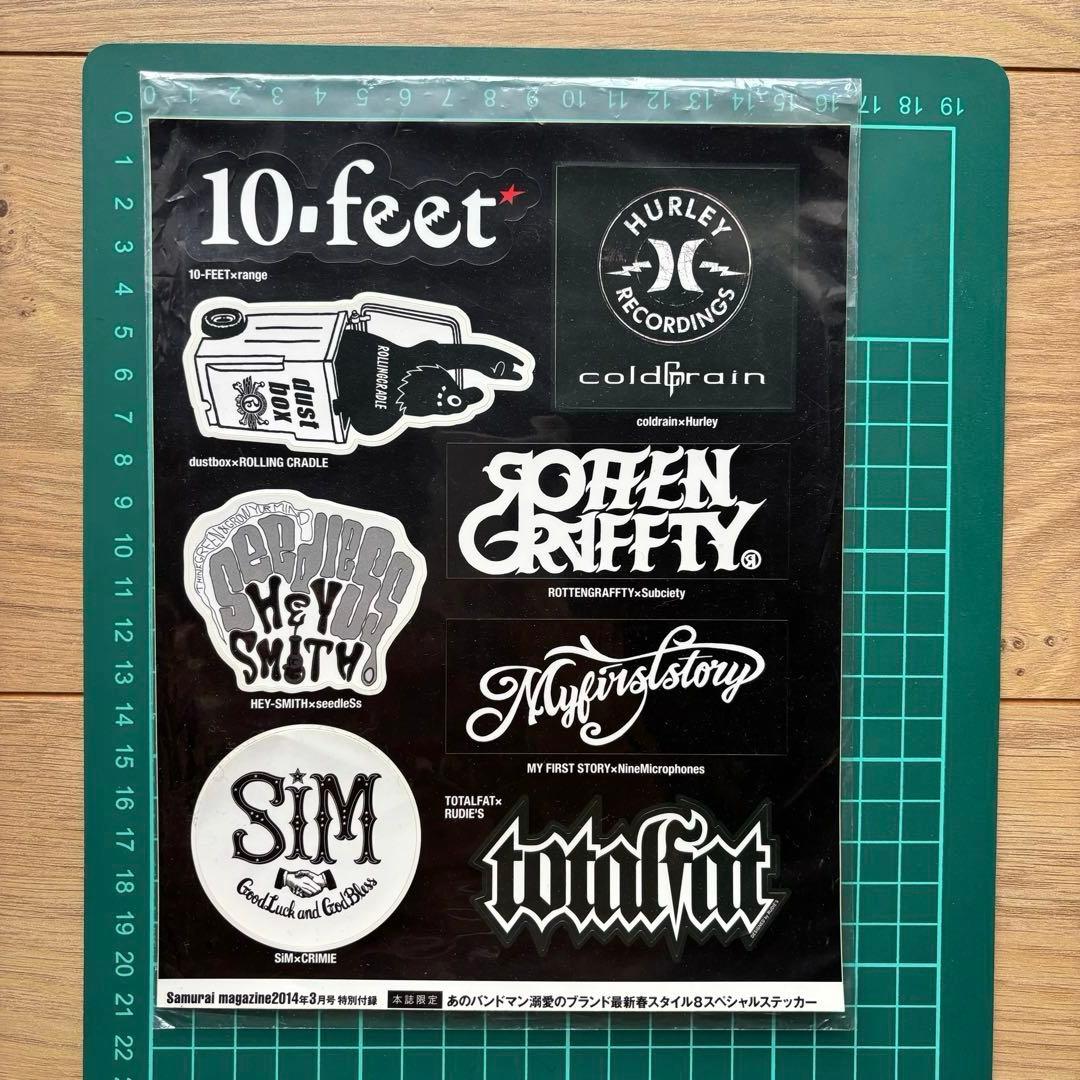 邦ロック バンド ステッカー9枚セット