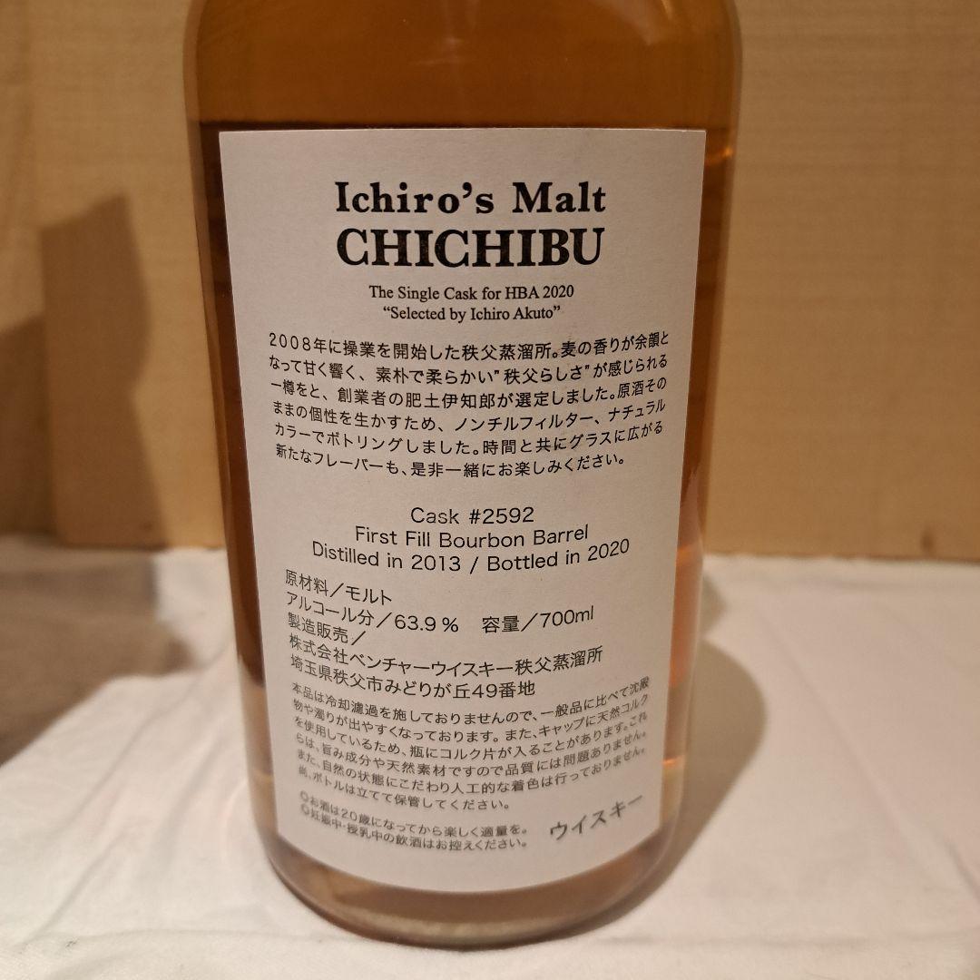 イチローズモルト秩父 The Single Cask for HBA 2020
