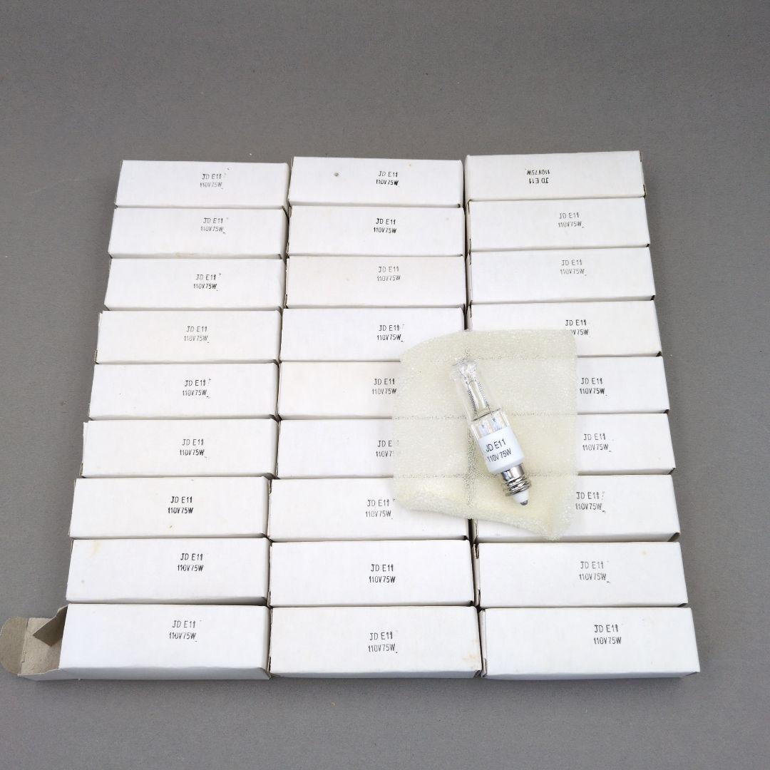 ハロゲン電球 JD E11 110v 75w 27個セット