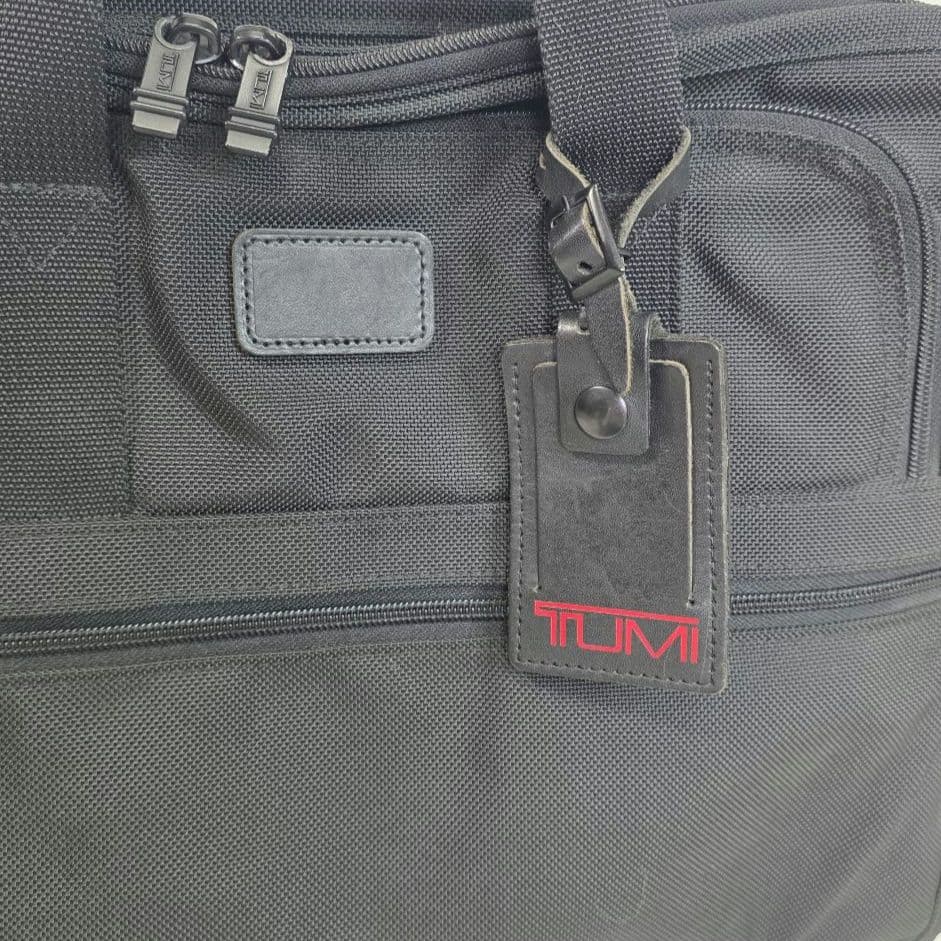 TUMI トゥミ　ナイロン　革　ハンドル　ブラック ビジネス　ハンド バッグ