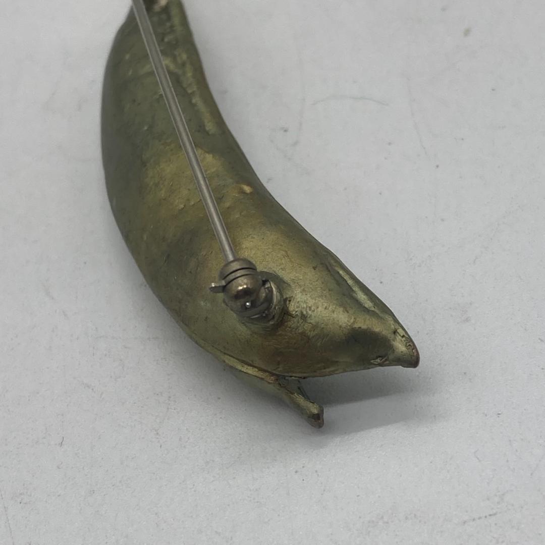 ▼MICHAEL MICHAUD　マイケルミショー　ブローチ　さやえんどう