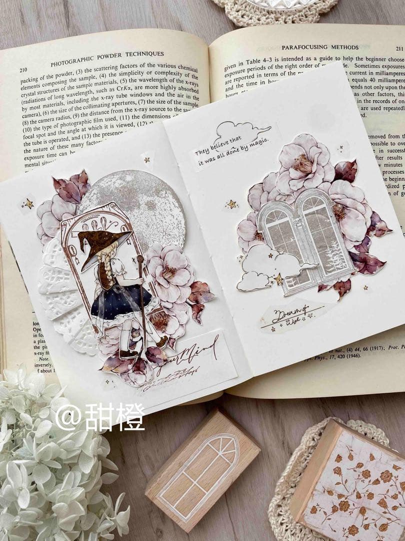 ⭐️SALE⭐️ 小白家文創《双面小魔女》海外マスキングテープ　マステ 【1679】