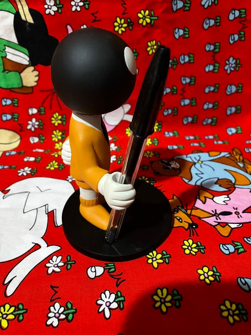 bicボールペン ディスプレイ　置物　陶器　ソフビ　硬質プラ　００年代