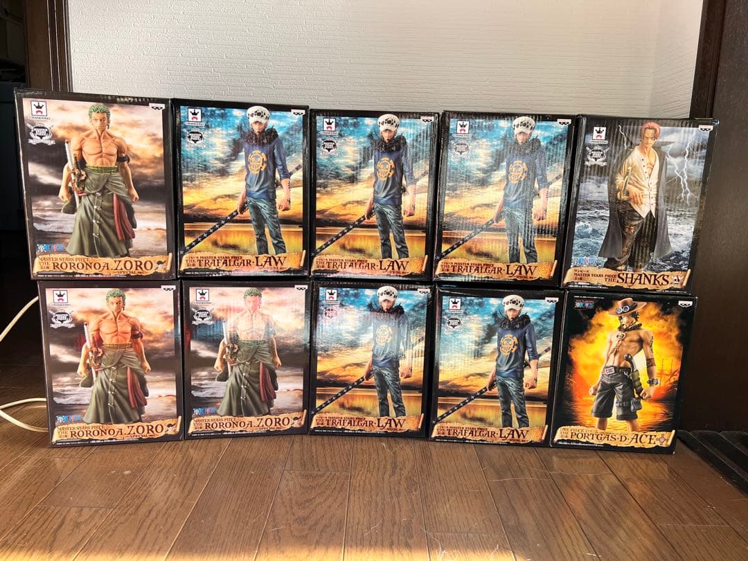 10個セットMASTER STARS PIECE シャンクス エース ロー ゾロ
