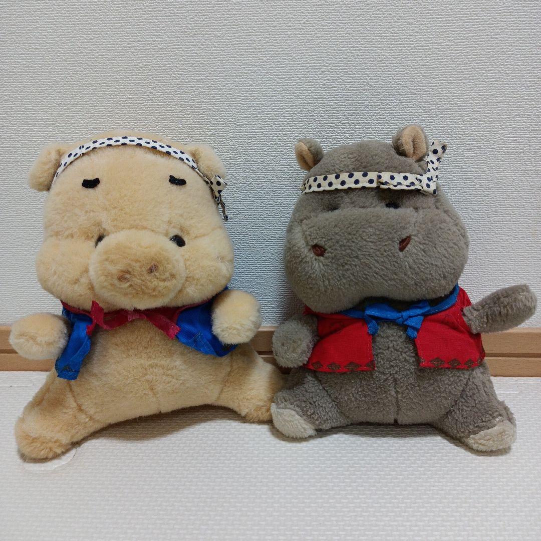 サンリオ　ぬいぐるみ　ぶた　かば　日本製　旧ロゴ　昭和レトロ　平成レトロ　お祭り