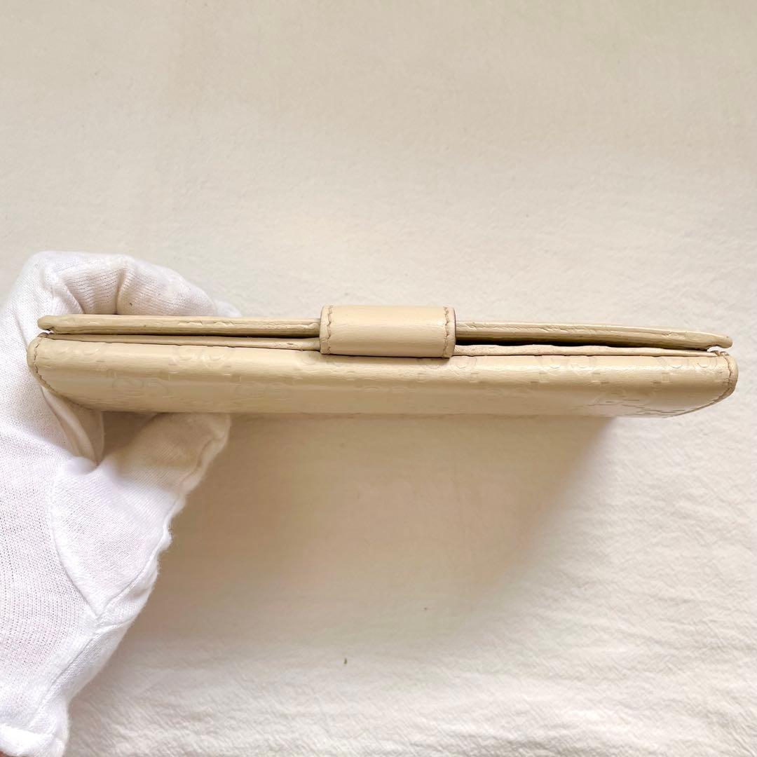 GUCCI グッチGG シマレザー　長財布　2つ折り財布 1220-⑧