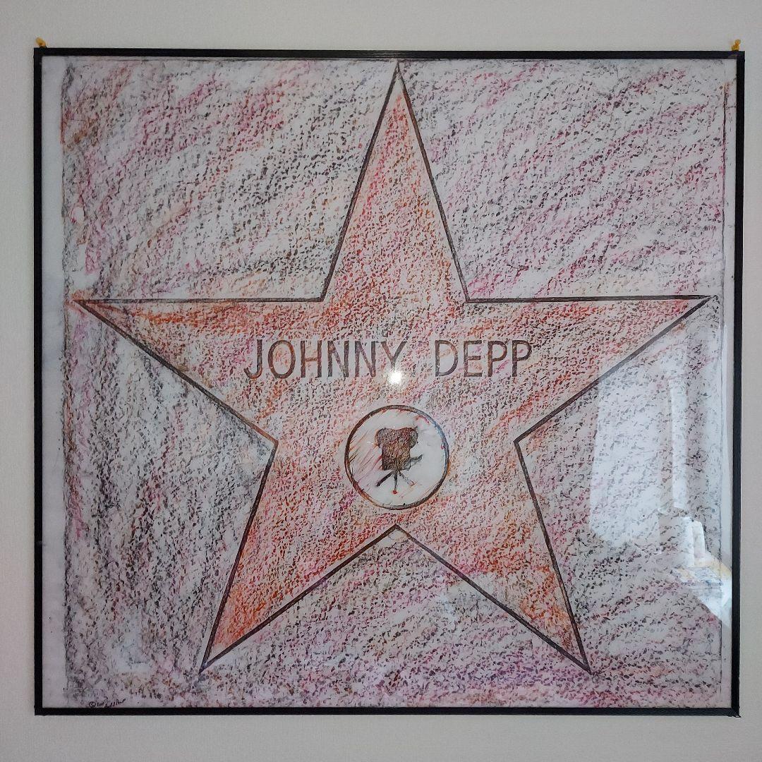 【唯一無二】ジョニー・デップ　ウォーク・オブ・フェイムアート作品