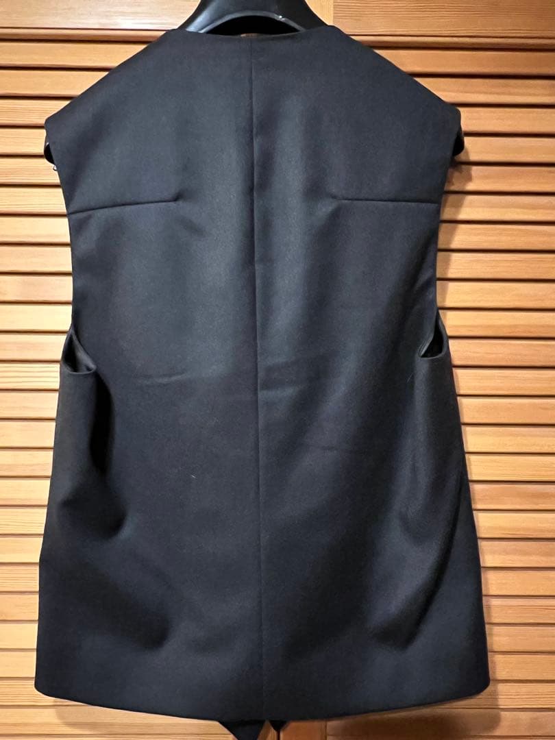 ディオールオム ジレ ベスト ブラック　46カシミア混