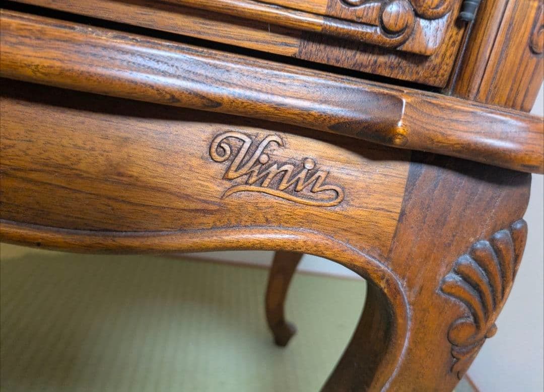 猫脚 扉 引き出し 木製 アンティーク 家具 キャビネット