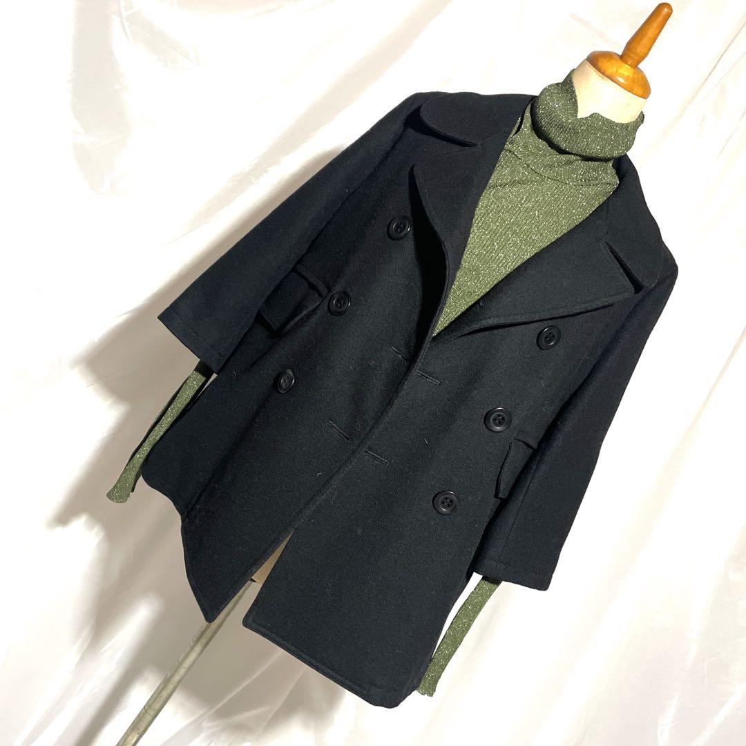 割と美品 LIMI feuリミ フゥ ウールメルトンコート2008年AW