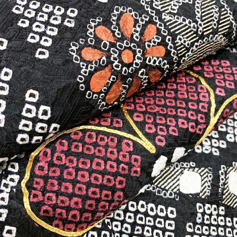 507z56☆呉服店取扱い 振袖 総絞り 身幅広 金駒刺繍☆美品 成人式結婚式