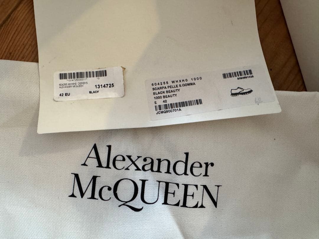 Alexander McQueen ブラックドレスシューズ