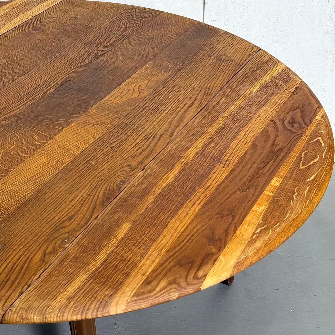 ERCOL(アーコール) /ラウンド　ドロップリーフテーブル (2)