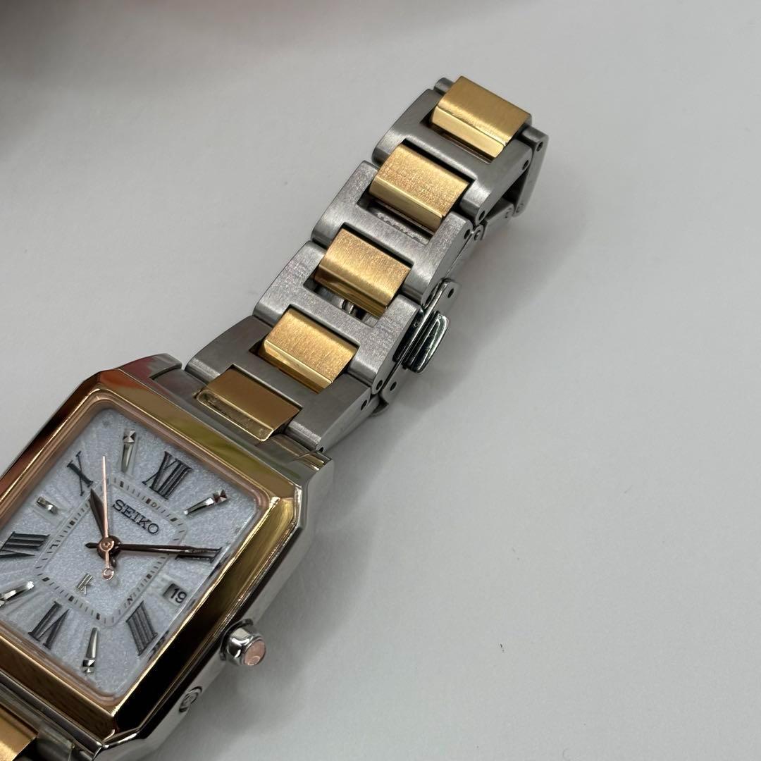 稼働品☆　SEIKOセイコー　ルキア　lk スクエア　電波ソーラー腕時計