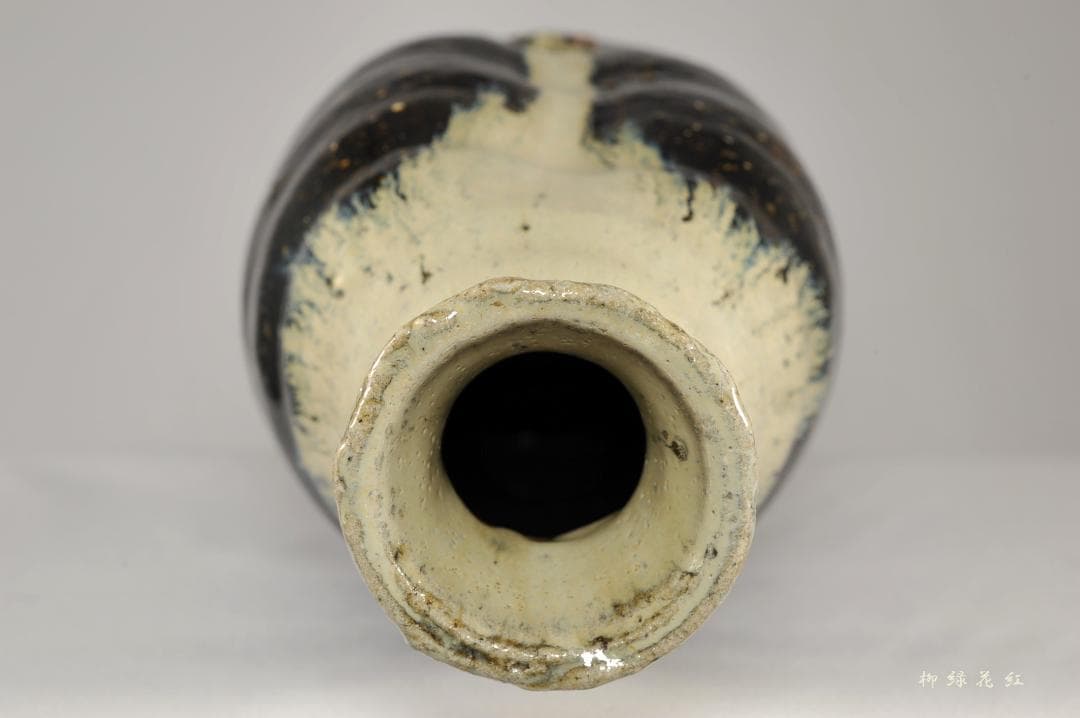 井上東也 唐津 花入 共箱 茶道具 鏡山窯 朝鮮唐津