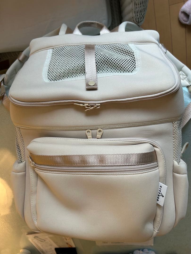 CITY DOG シティドッグ　リュック　キャリーバッグ　オフホワイト　Rサイズ