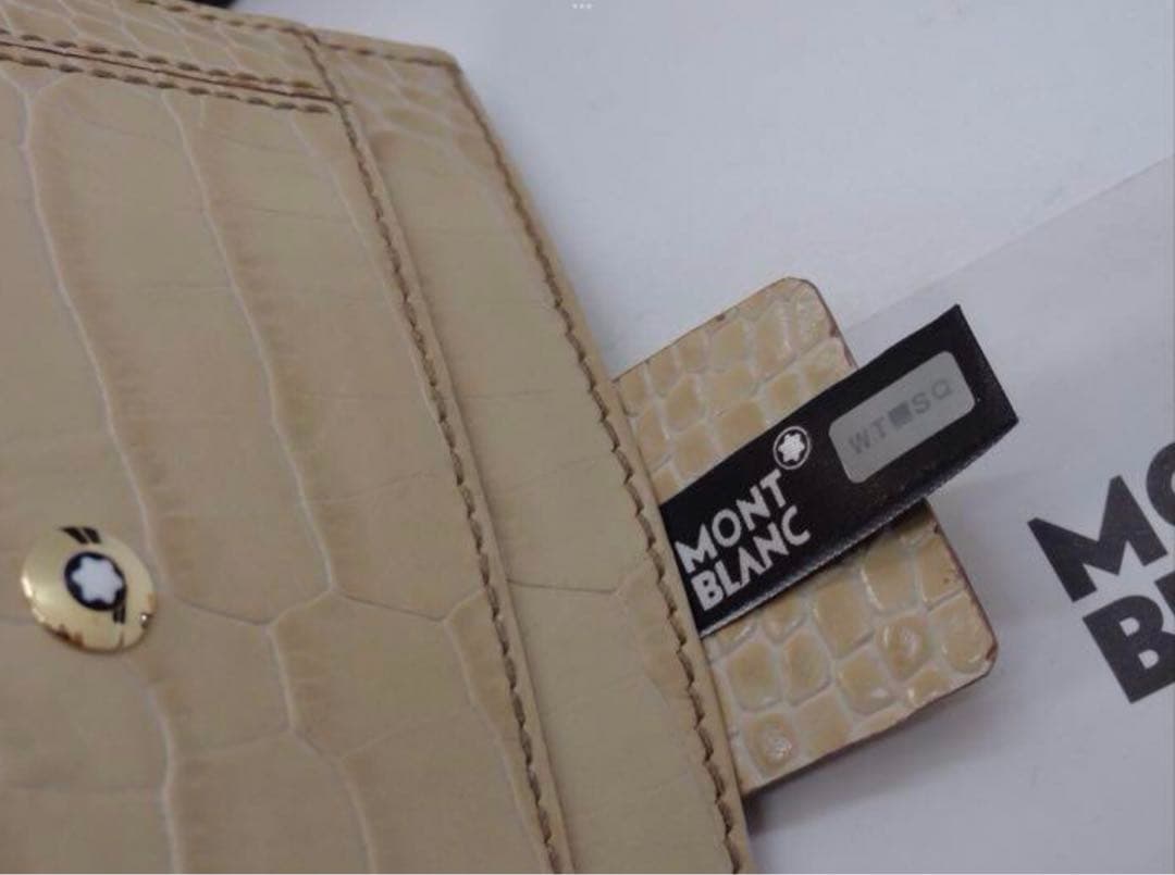 最高級２点セット★モンブラン　ボエム・クロコデザイン本革ペンポーチ&カードケース