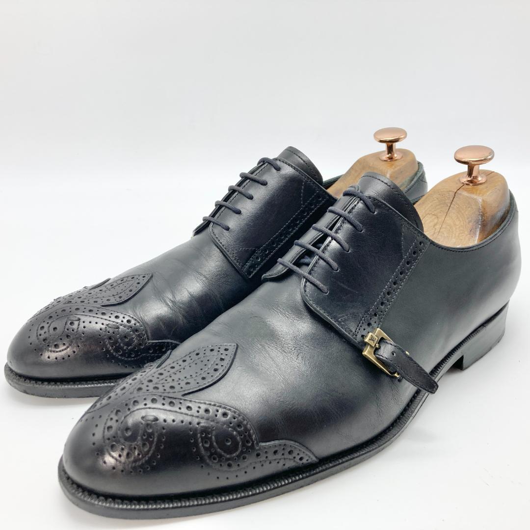 レア　ルイヴィトン　７　ウィングチップ　ドレスシューズ　ブラック　26cm相当