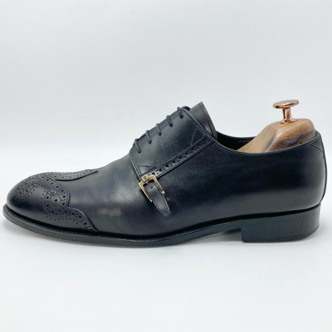 レア　ルイヴィトン　７　ウィングチップ　ドレスシューズ　ブラック　26cm相当